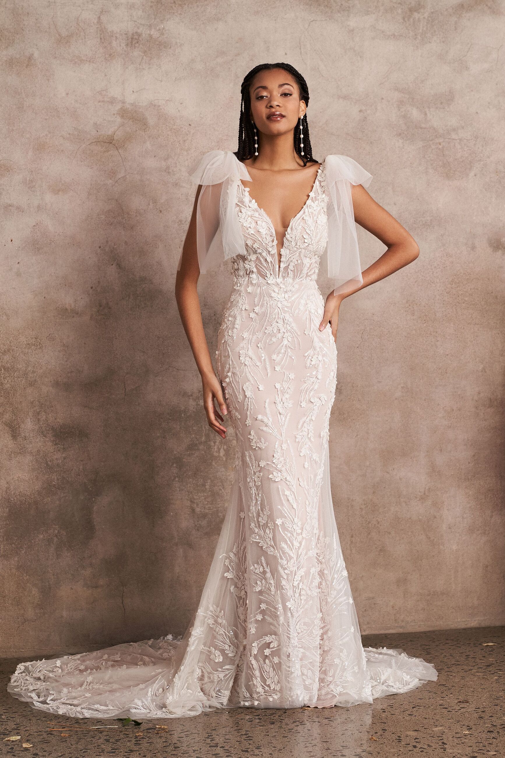 lillian west long sleeve wedding dress