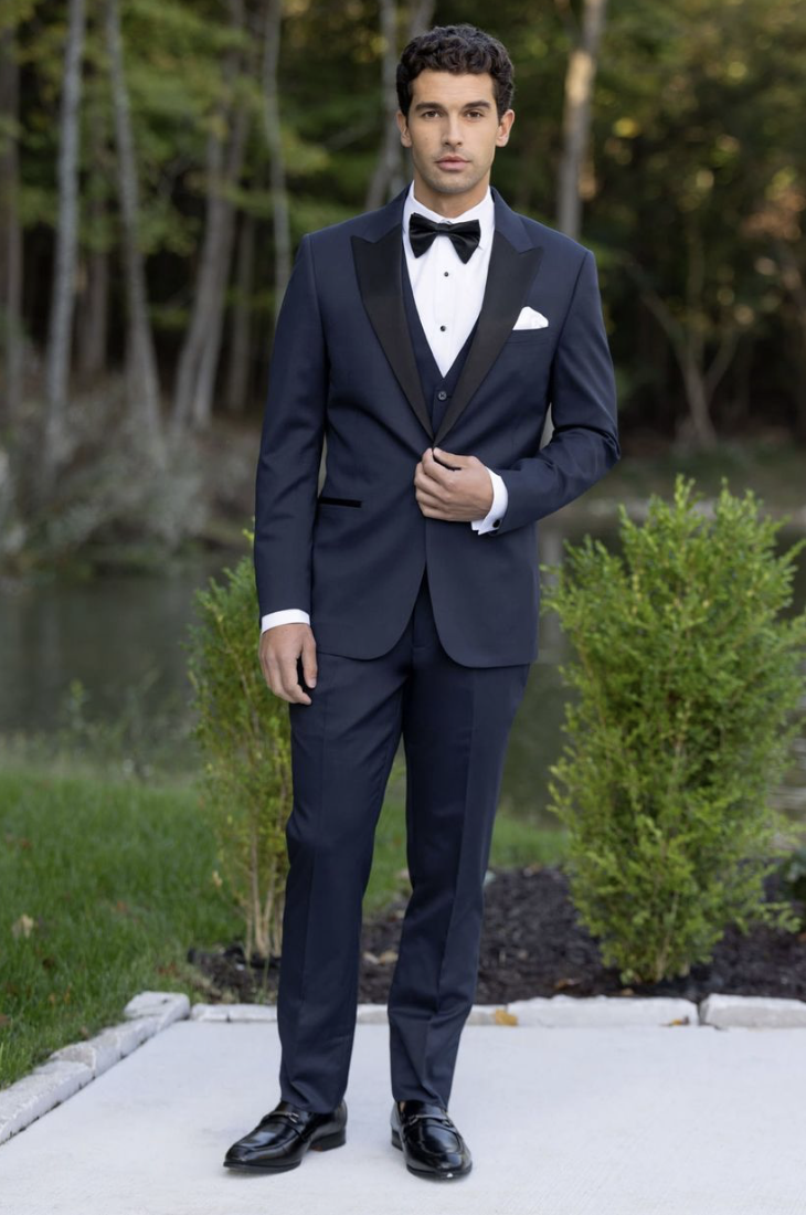 Tuxedo & Suit Style #Michael Kors Navy Performance Stretch Tuxedo Default Thumbnail Image