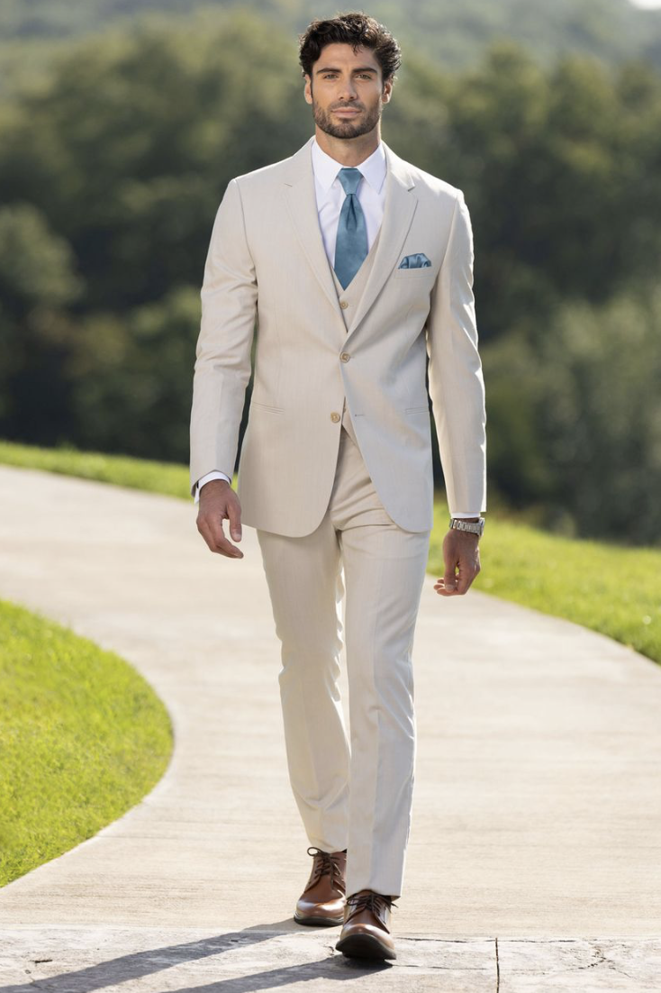 Tuxedo & Suit Style #Michael Kors Tan Performance Wedding Suit Default Thumbnail Image