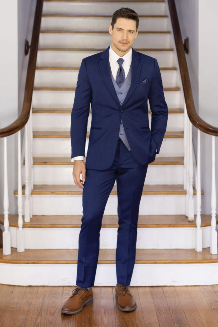 Tuxedo & Suit Style #Michael Kors Blue Performance Wedding Suit Default Thumbnail Image