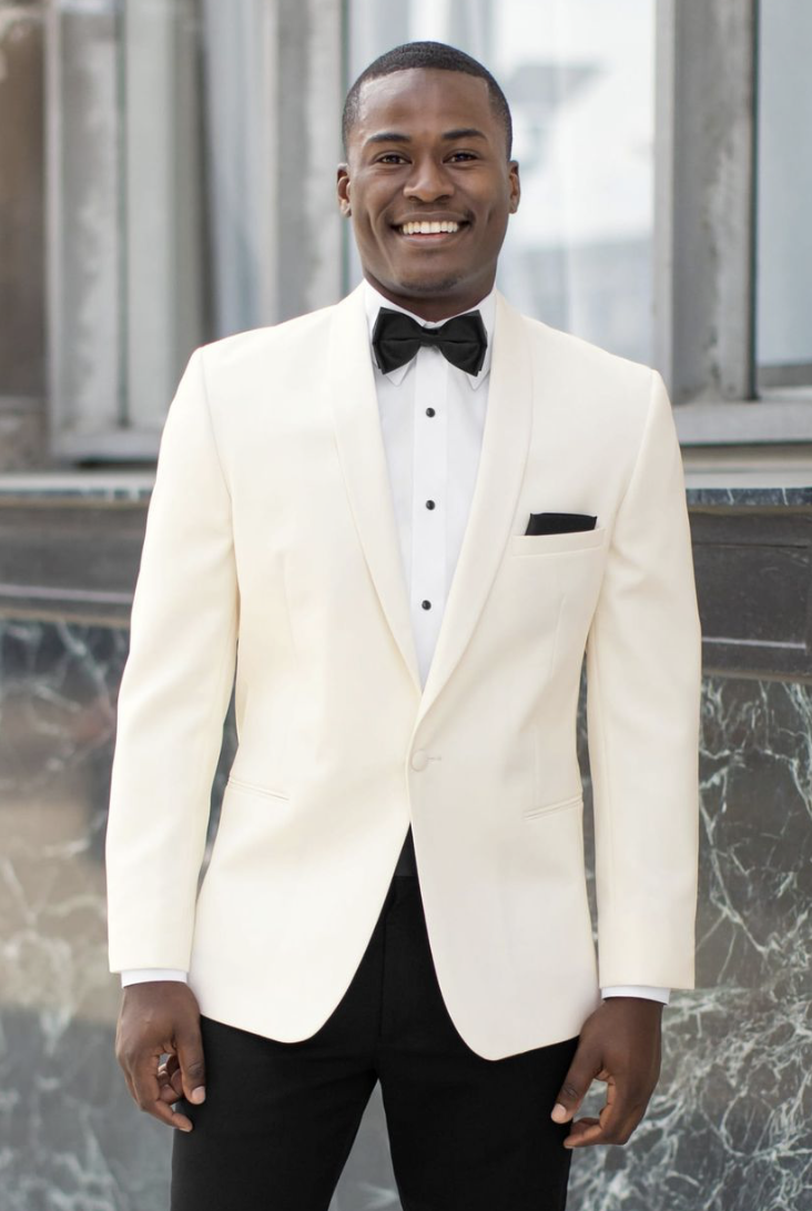 Tuxedo & Suit Style #Stephen Geoffrey Ivory Classic Shawl Tuxedo Default Thumbnail Image