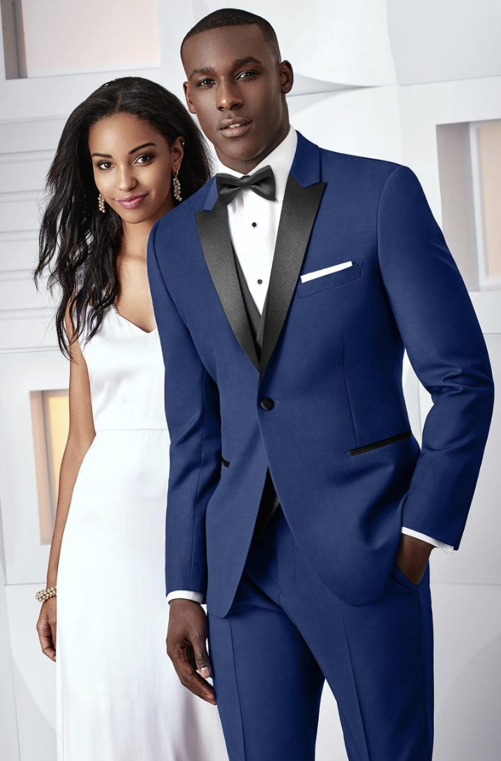 Tuxedo & Suit Style #Ike Behar Cobalt Blue Tribeca Tuxedo Default Thumbnail Image