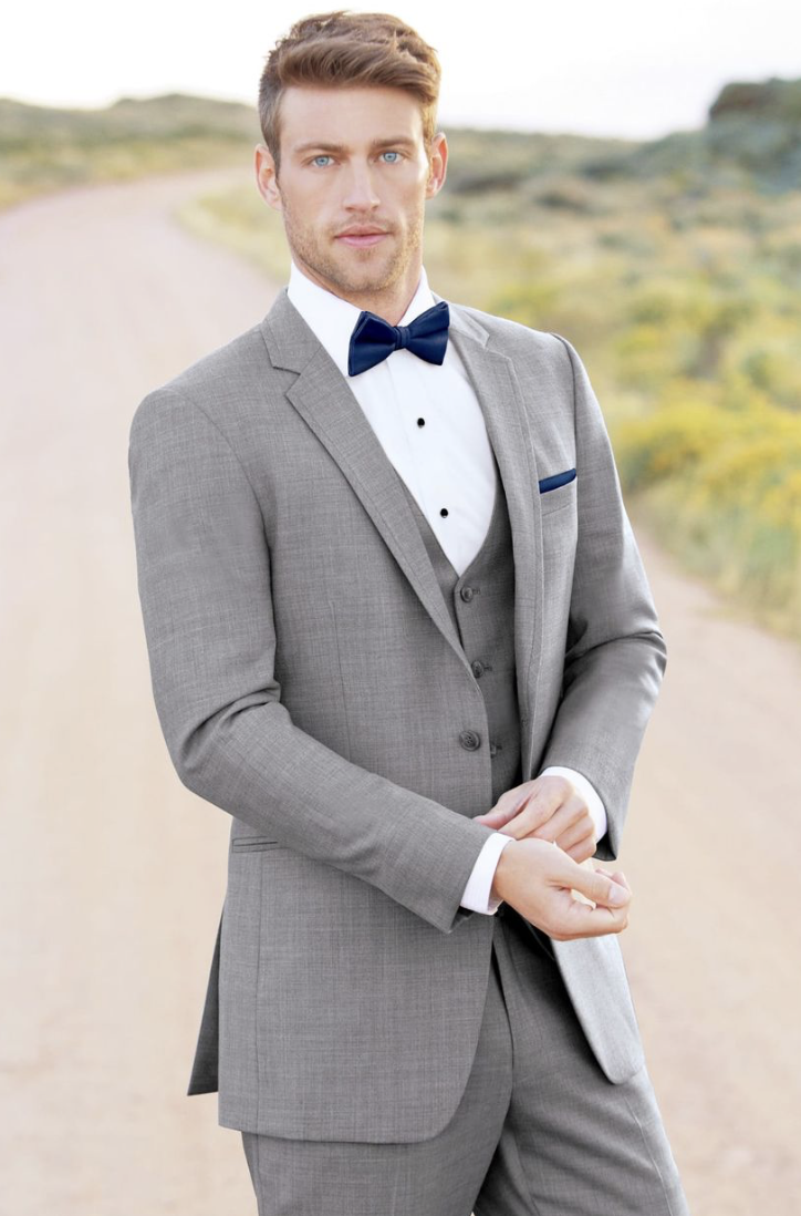 Tuxedo & Suit Style #Allure Men Heather Grey Clayton Suit Default Thumbnail Image