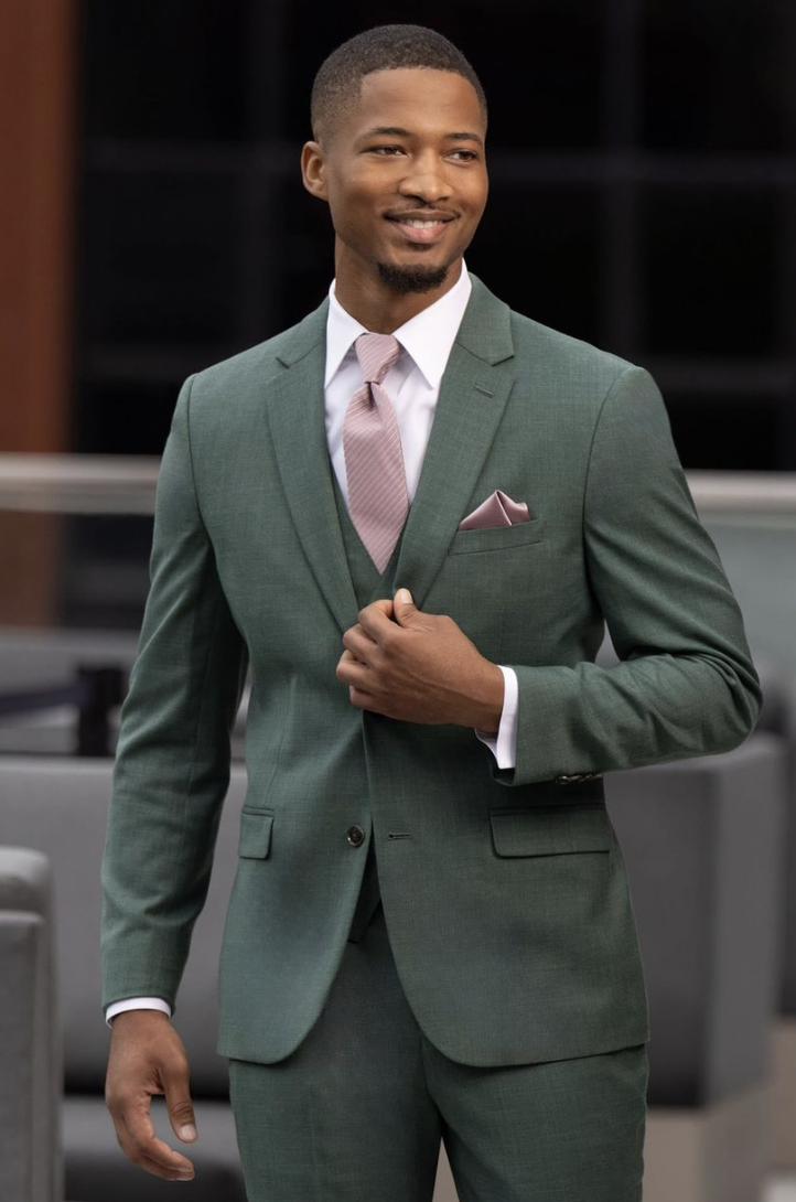 Tuxedo & Suit Style #Couture 1910 Forest Green Stretch Suit Default Thumbnail Image