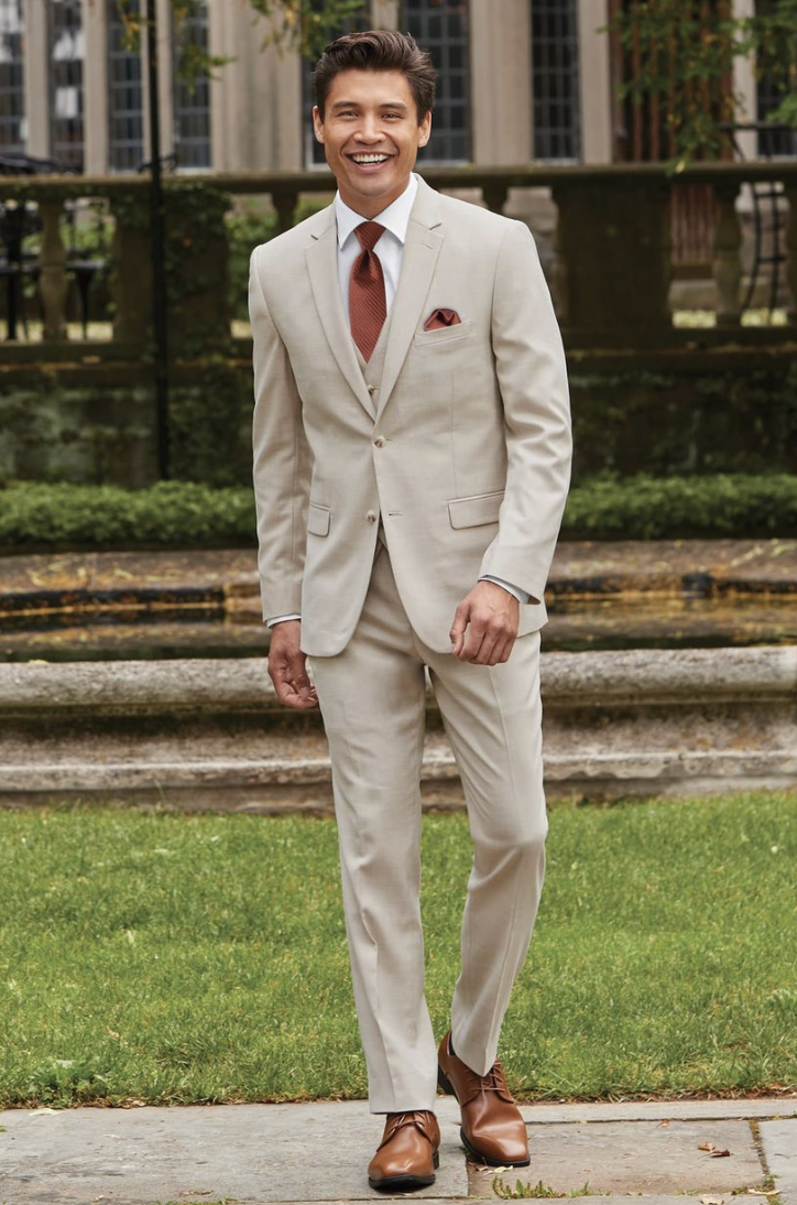 Tuxedo & Suit Style #Couture 1910 Tan Stretch Suit Default Thumbnail Image