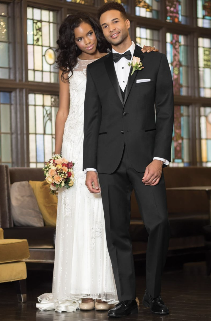 Tuxedo & Suit Style #Jackson James Super 120s Black Tuxedo Default Thumbnail Image