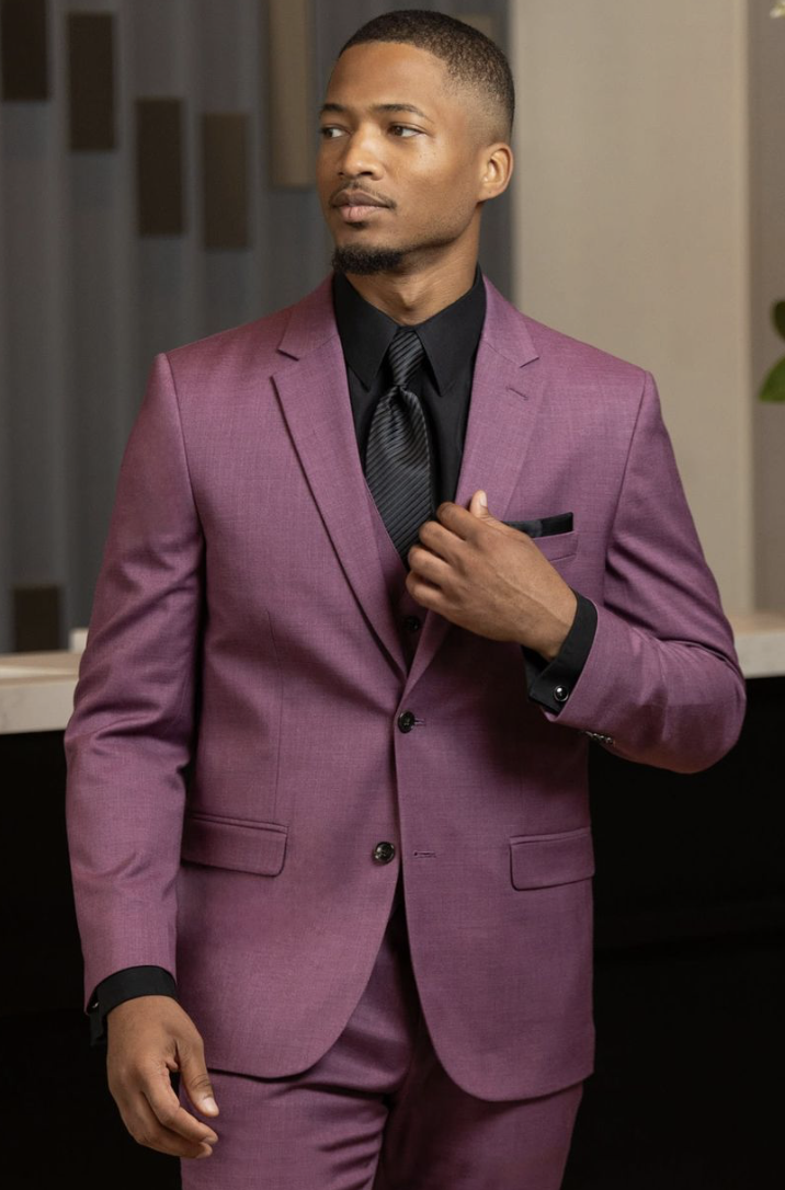 Tuxedo & Suit Style #Couture 1910 Violet Stretch Suit Default Thumbnail Image