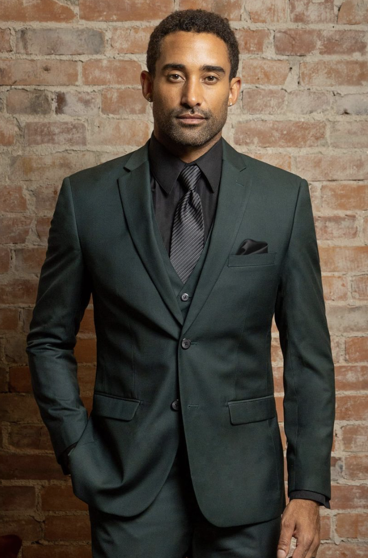 Tuxedo & Suit Style #Couture 1910 Dark Green Stretch Suit Default Thumbnail Image