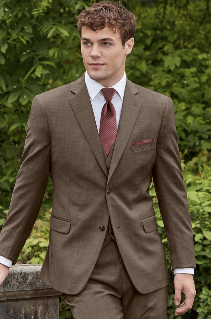 Tuxedo & Suit Style #Ike Behar Brown Archer Suit Default Thumbnail Image