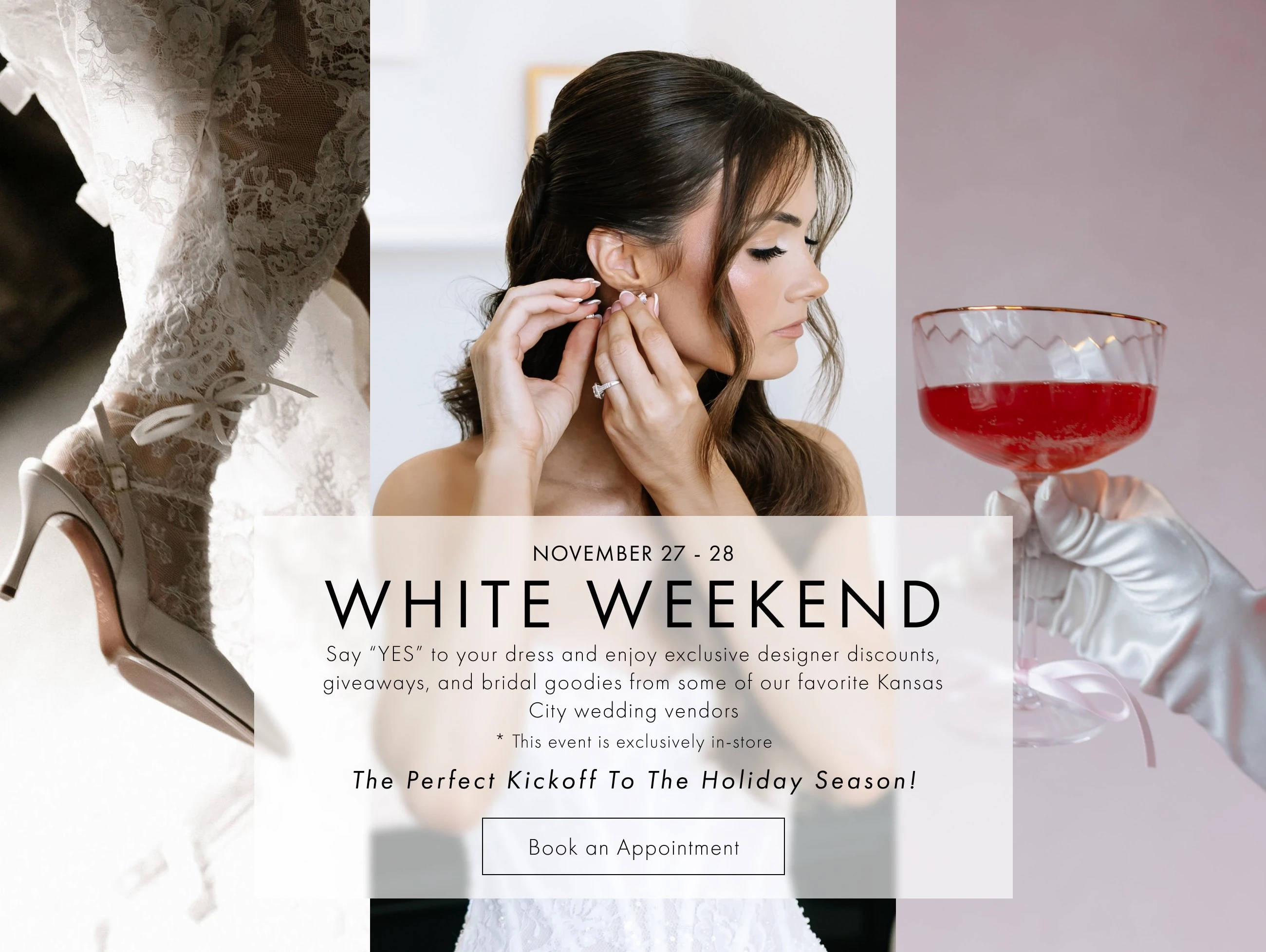 White Weekend Desktop Banner
