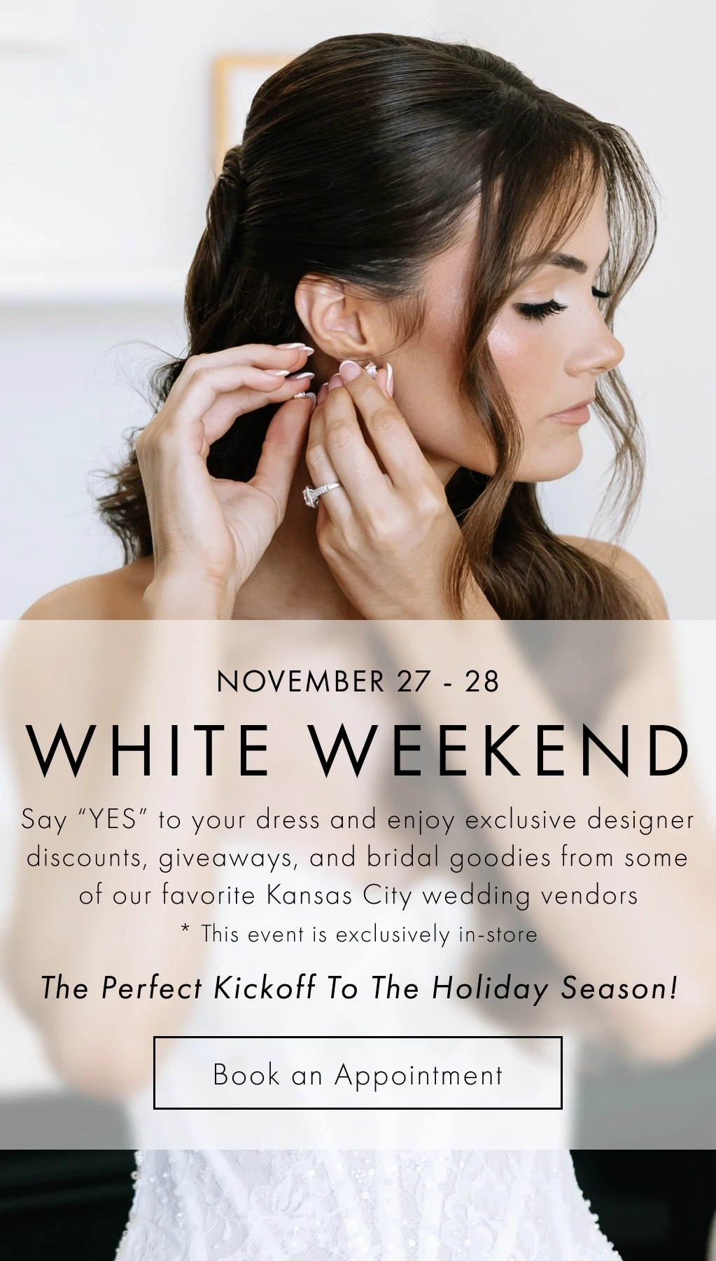 White Weekend Mobile Banner